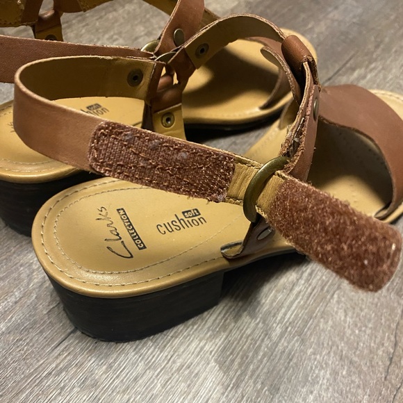 Clarks T-Strap Sandals - Picture 5 of 6